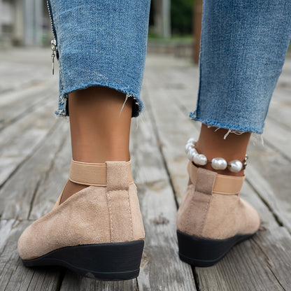 Damen Ballerinas Atmungsaktiv Samt Bequem
