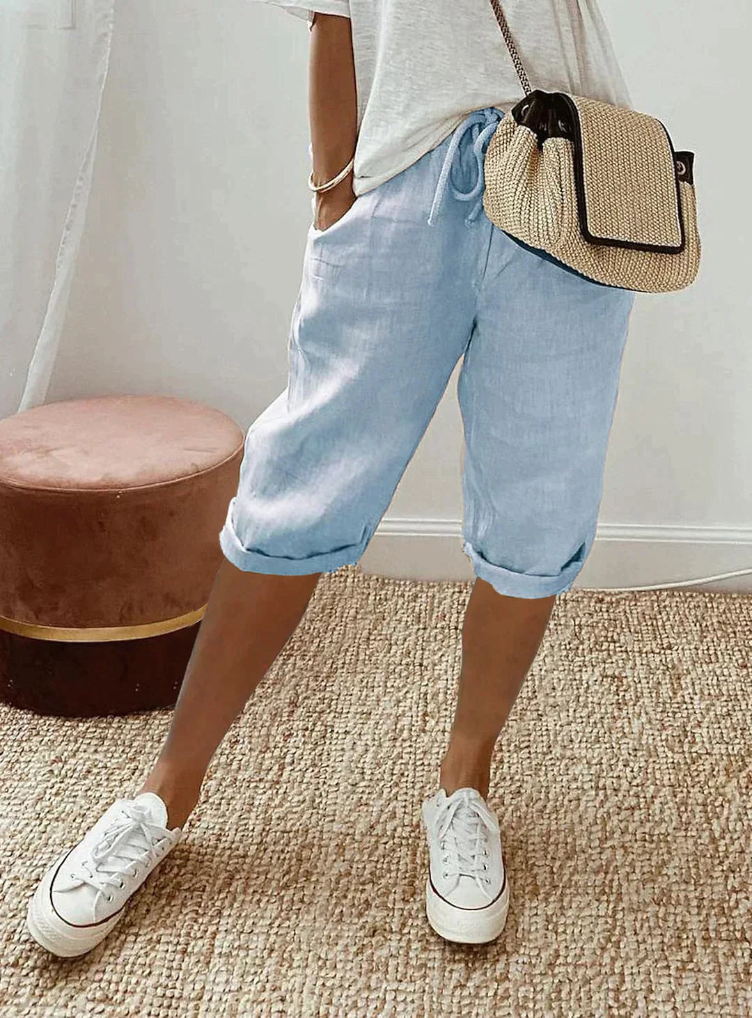 Damen Kurzhose Sommer Lässig Bequem