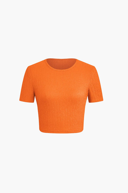 Zweiteiliges Set Raffung Frauen Bekleidung