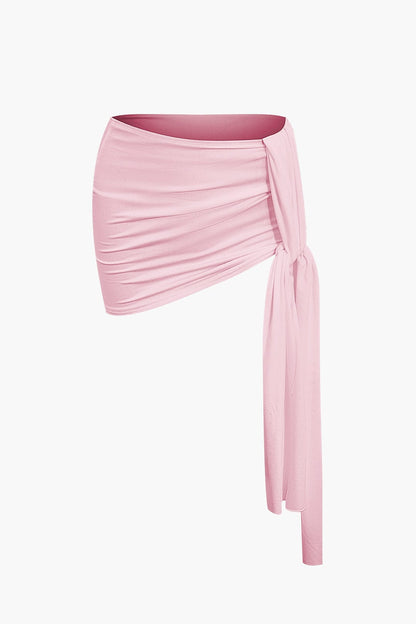 Elegantes One-Shoulder-Top mit Minirock Damen