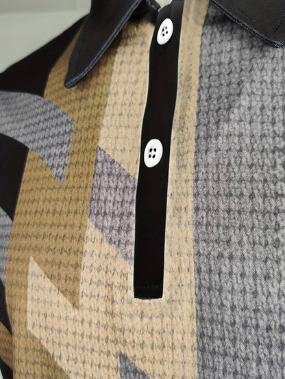 Herren Polo Shirt Vintage Style Lässig