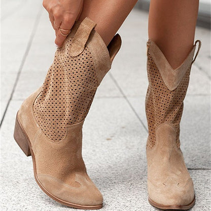 Stiefel Niedrig Geschnitten Elegante Frauenstiefel
