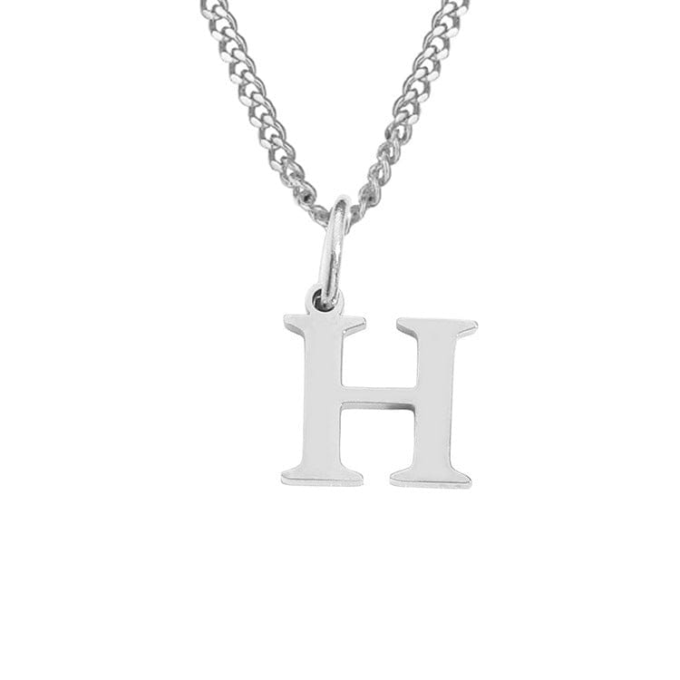 14K Edelstahl Halskette Buchstabenkette Modern