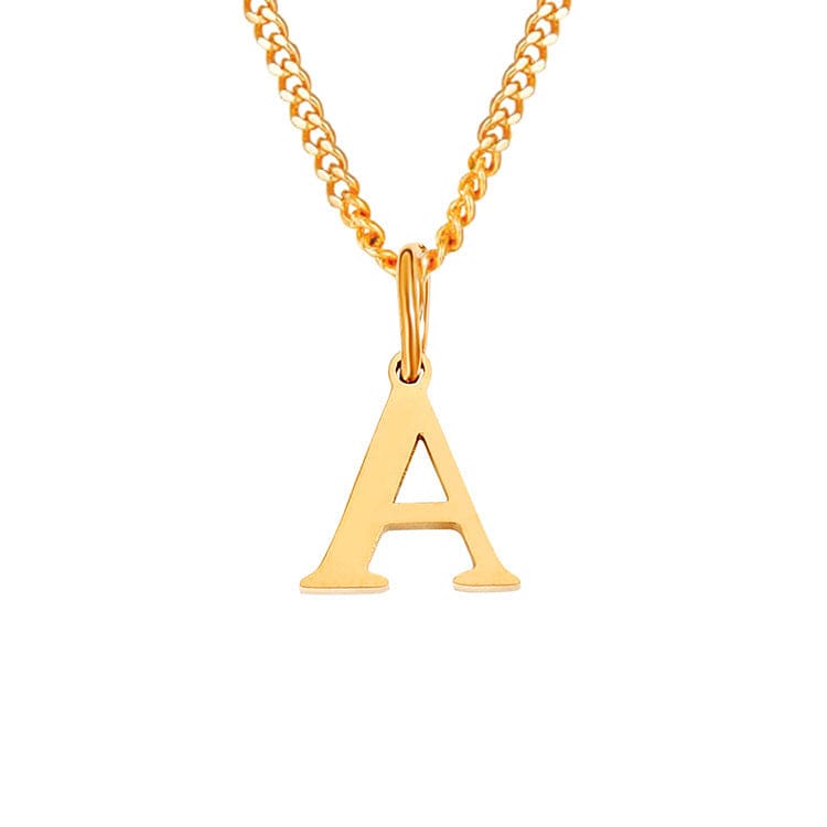 14K Edelstahl Halskette Buchstabenkette Modern