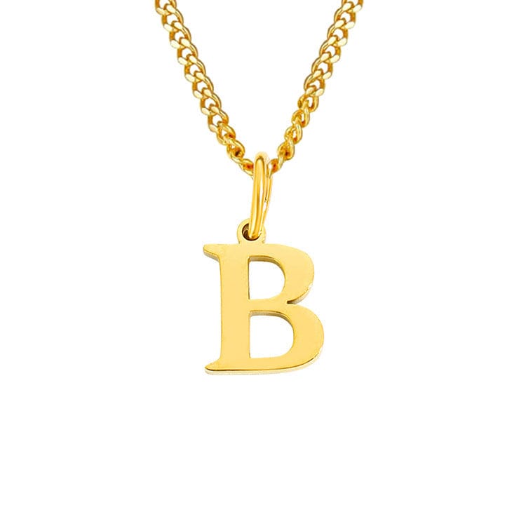 14K Edelstahl Halskette Buchstabenkette Modern