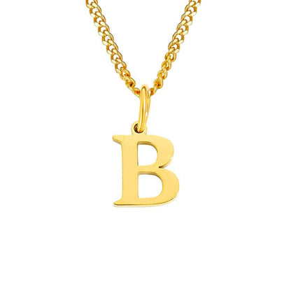 14K Edelstahl Halskette Buchstabenkette Modern