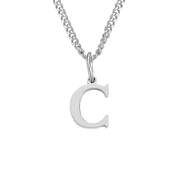 14K Edelstahl Halskette Buchstabenkette Modern
