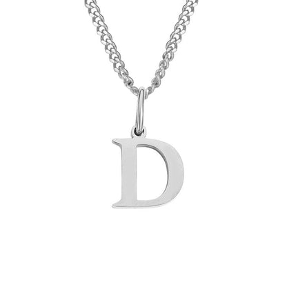 14K Edelstahl Halskette Buchstabenkette Modern