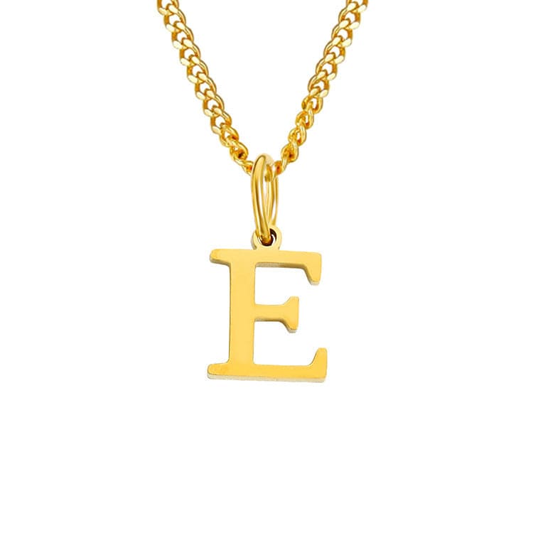 14K Edelstahl Halskette Buchstabenkette Modern