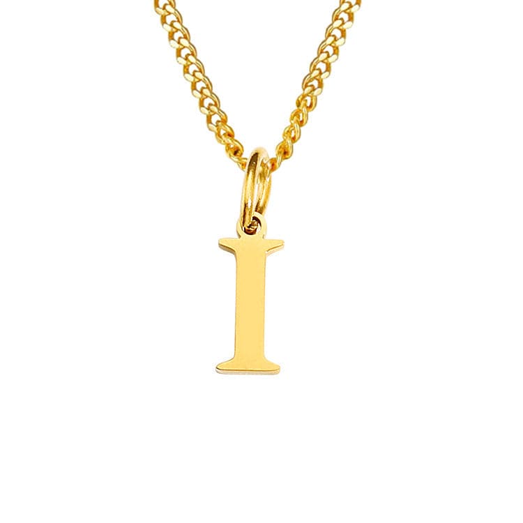 14K Edelstahl Halskette Buchstabenkette Modern