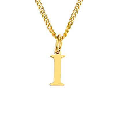 14K Edelstahl Halskette Buchstabenkette Modern