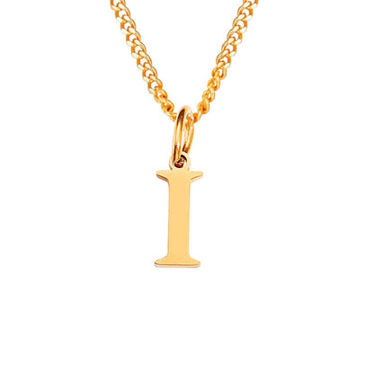 14K Edelstahl Halskette Buchstabenkette Modern