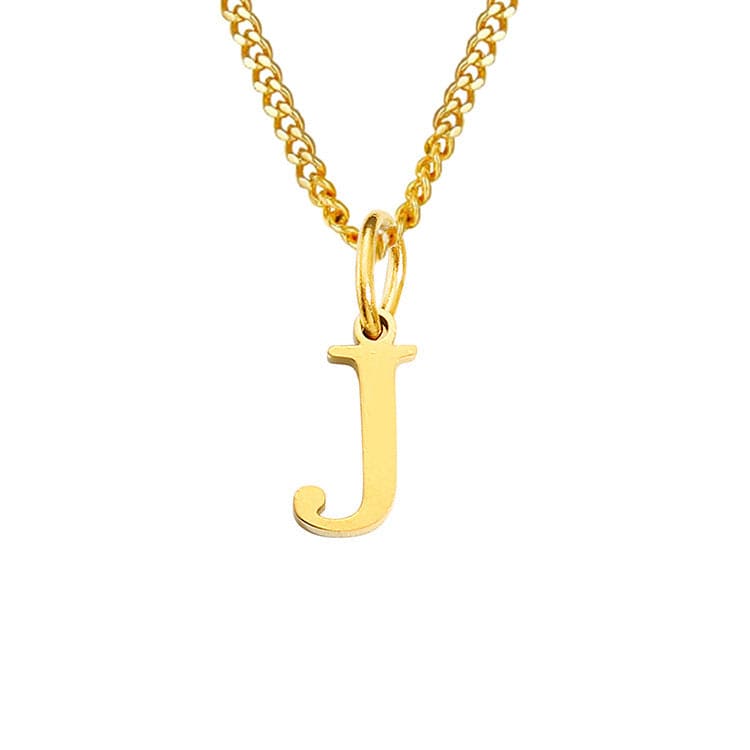 14K Edelstahl Halskette Buchstabenkette Modern