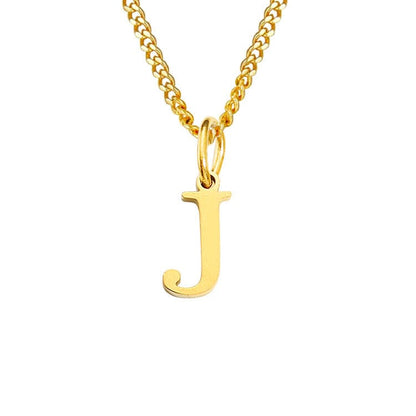 14K Edelstahl Halskette Buchstabenkette Modern