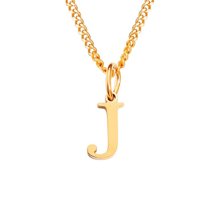 14K Edelstahl Halskette Buchstabenkette Modern
