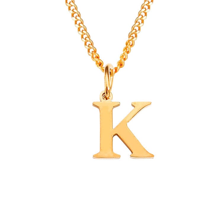 14K Edelstahl Halskette Buchstabenkette Modern