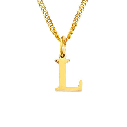 14K Edelstahl Halskette Buchstabenkette Modern