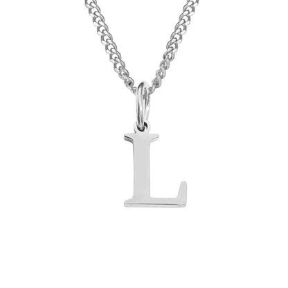 14K Edelstahl Halskette Buchstabenkette Modern