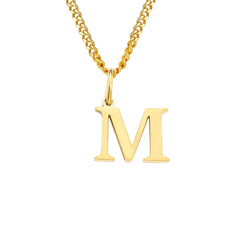 14K Edelstahl Halskette Buchstabenkette Modern