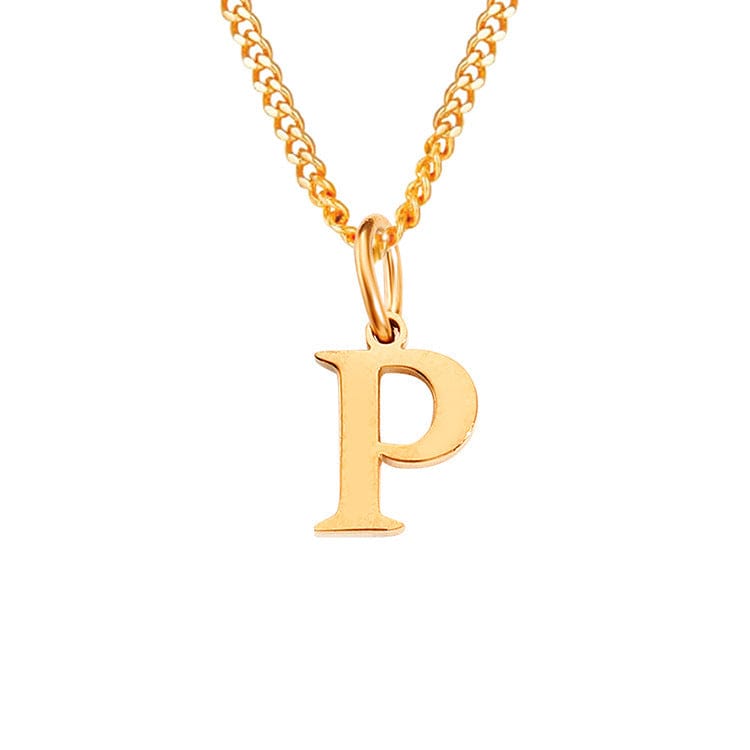 14K Edelstahl Halskette Buchstabenkette Modern