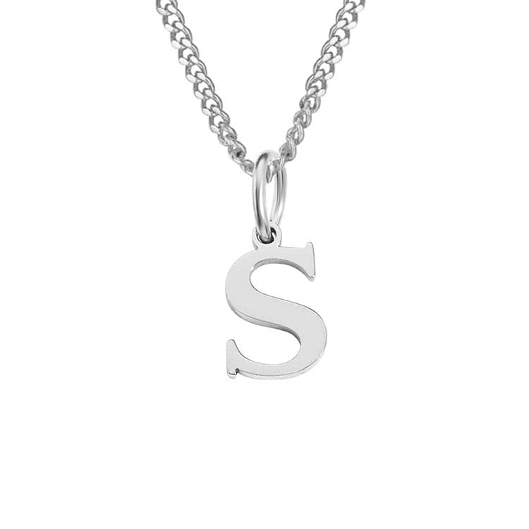 14K Edelstahl Halskette Buchstabenkette Modern