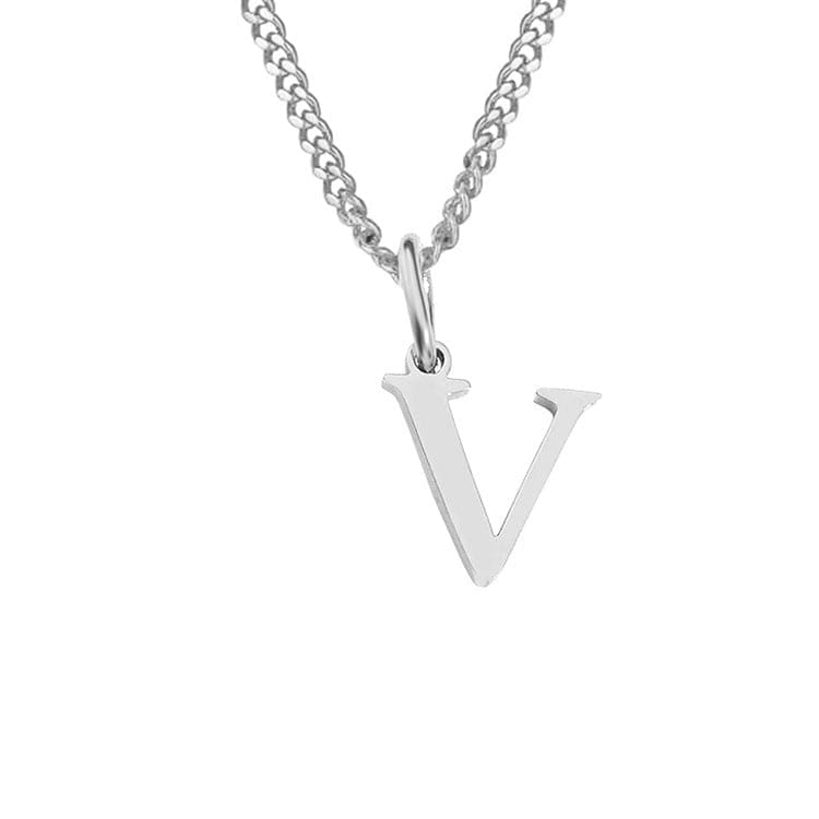 14K Edelstahl Halskette Buchstabenkette Modern