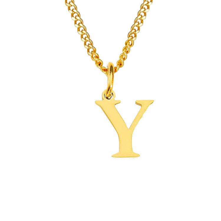14K Edelstahl Halskette Buchstabenkette Modern