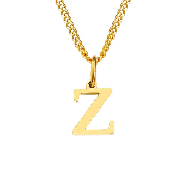 14K Edelstahl Halskette Buchstabenkette Modern