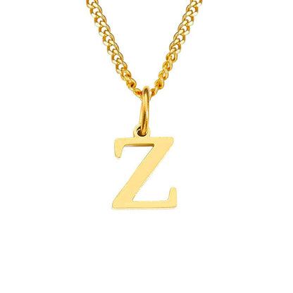 14K Edelstahl Halskette Buchstabenkette Modern