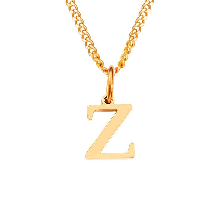 14K Edelstahl Halskette Buchstabenkette Modern