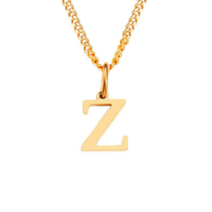 14K Edelstahl Halskette Buchstabenkette Modern