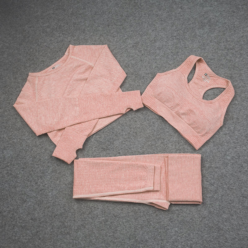 Yogahosen-Set Damen Schnelltrocknend Eng Anliegend