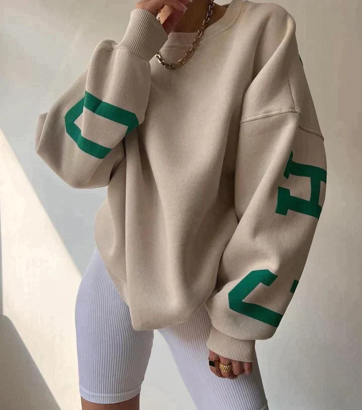 Damen Pullover Oversize Modern Großgröße