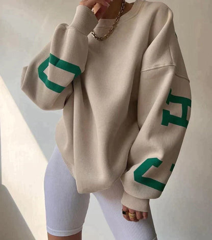 Damen Pullover Oversize Modern Großgröße