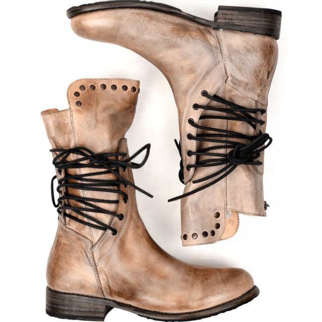Bequeme Stiefel Warm Elegante Schnürsenkellos Heidi Style - BerlinGlamour