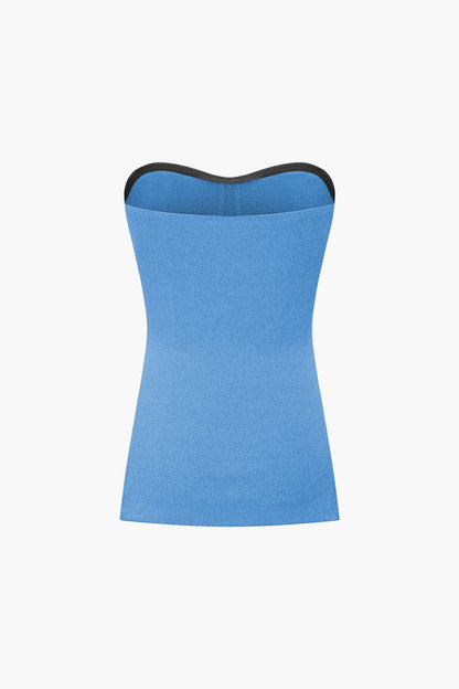 Elegantes Zweiteiler Set mit Bustier Top und Shorts Damen