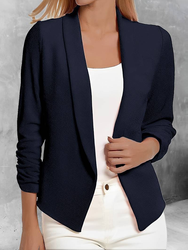 Stilvoller Damenblazer Offene Vorderseite Modern