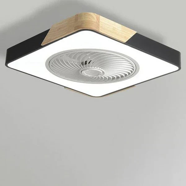 LED Deckenleuchte mit Ventilator Skandinavisch Modern Dimmbar - BerlinGlamour