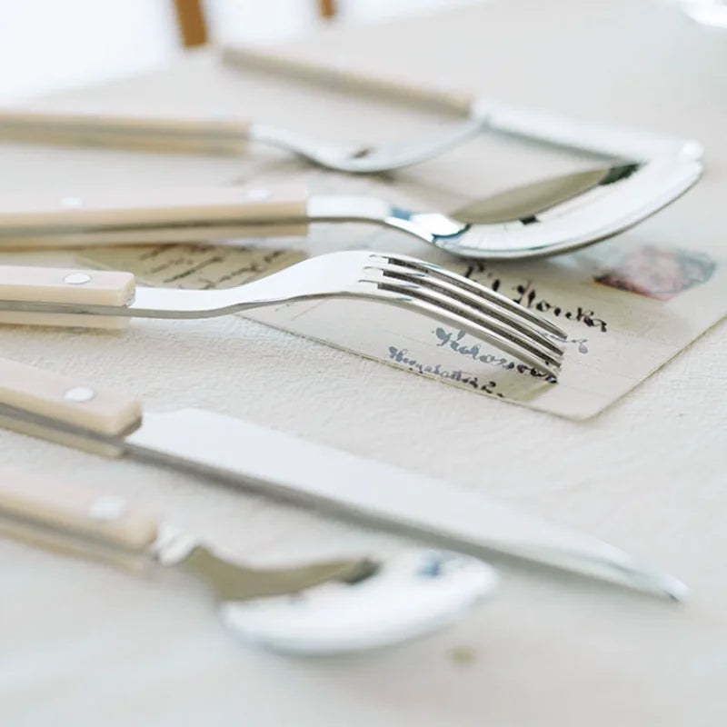 Edelstahl Besteckset 24-teilig Bistro Qualität