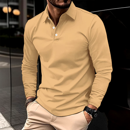 Herren Polo Klassisch Modern Weiss
