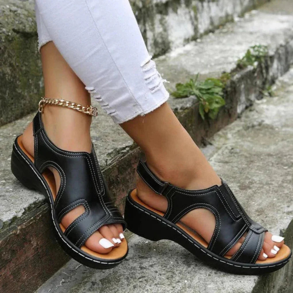 Damen Plateau Sandalen Frühling Cutout Schuhe