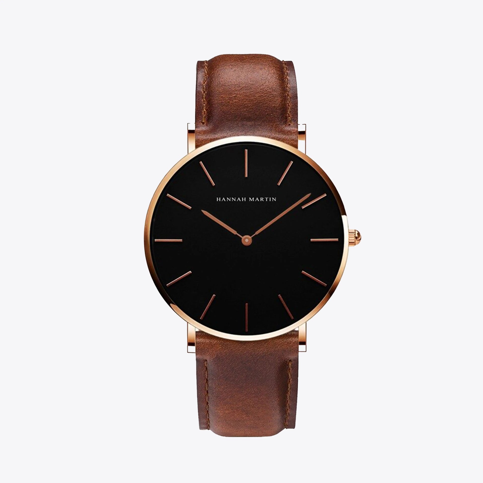 Herren Armbanduhr Elegantes Design Leder - BerlinGlamour