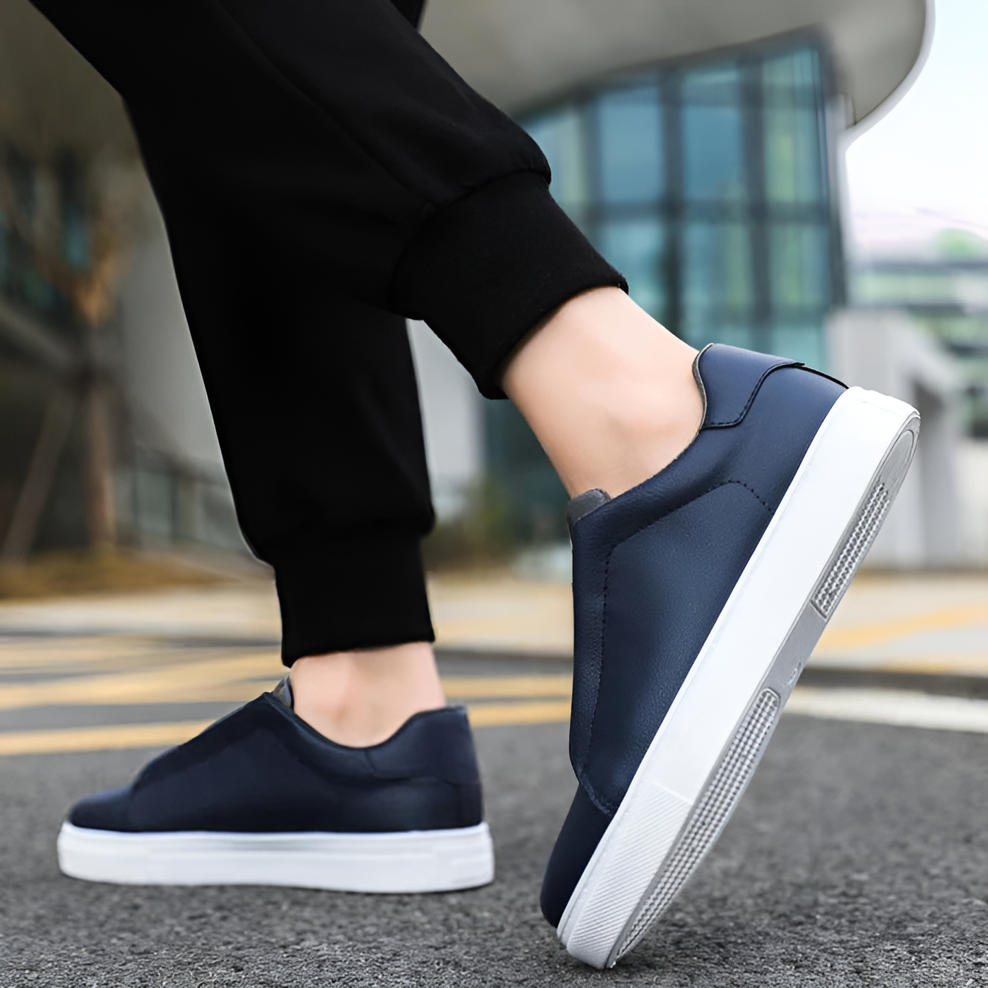 Klassische Sneaker Berlin Style Echtleder - BerlinGlamour