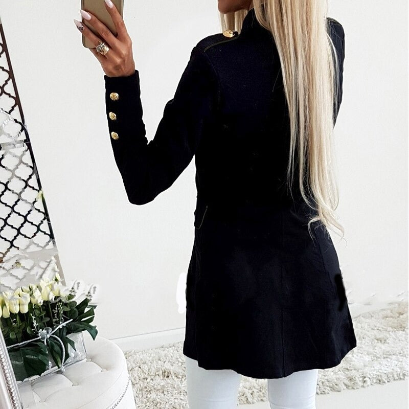 Zweireihiger Wintermantel Modern Glamour