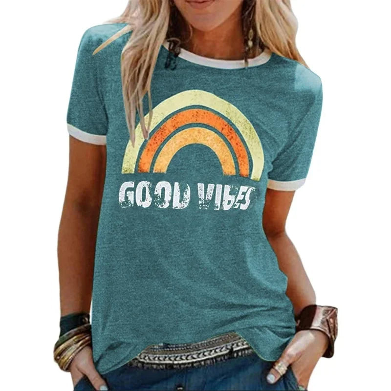Trendy Good Vibes T-Shirt Berlin Style
