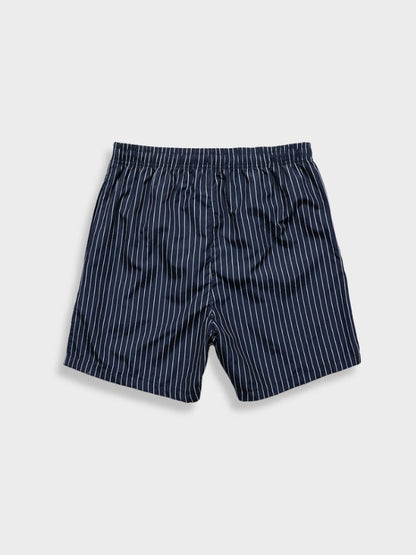 Herren Sommer Set Gestreift Hemd & Shorts Maritim