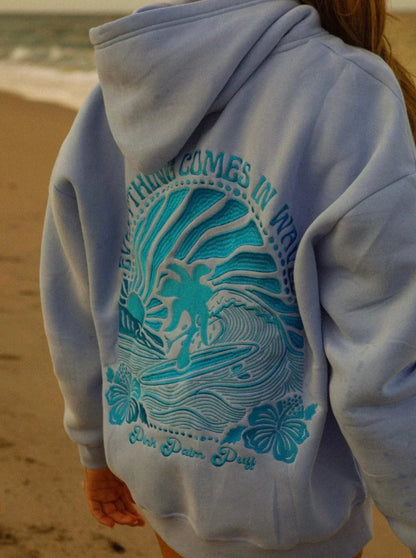 Strand Hoodie Kapuzenpullover Lässig Surfstil