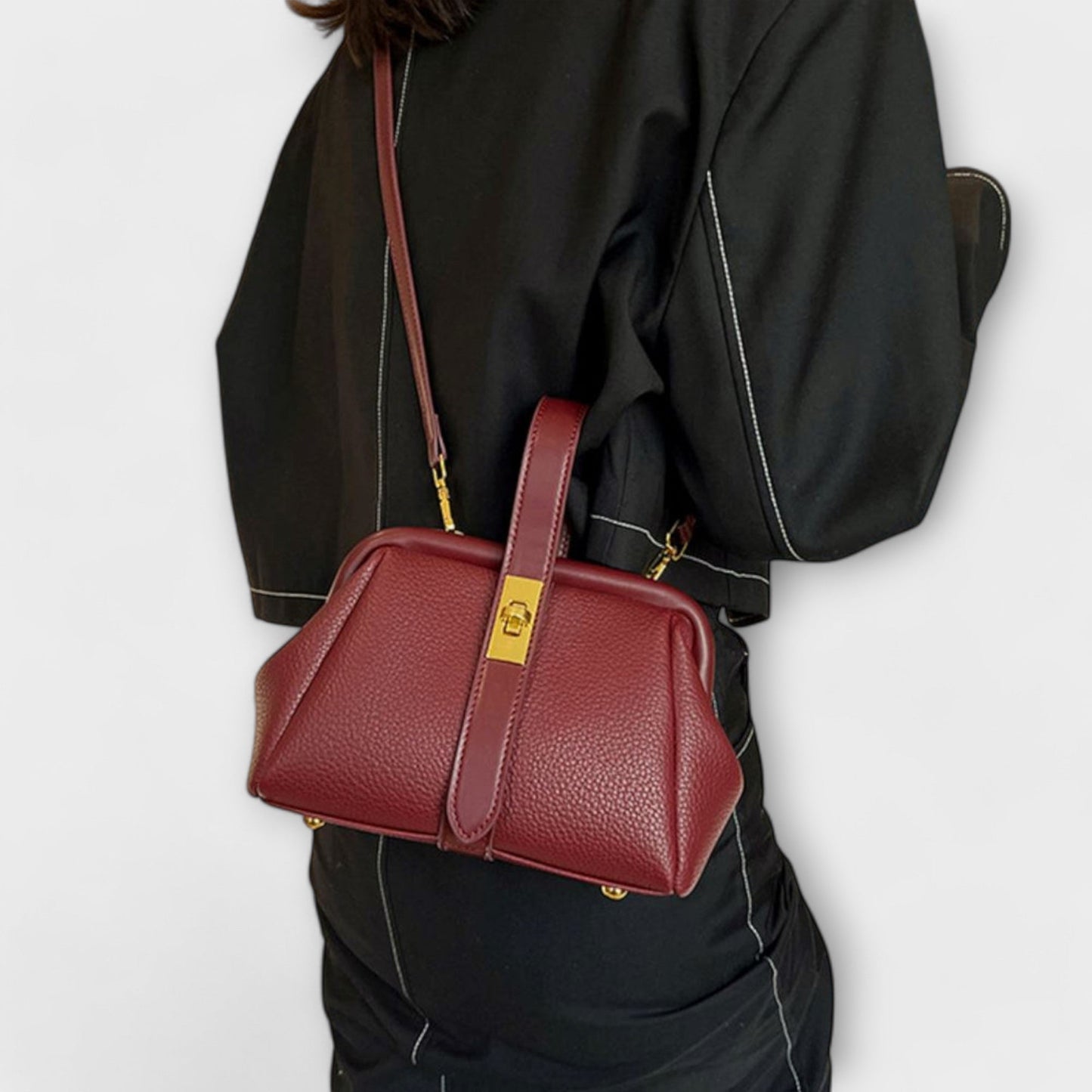 Elegante Damen Handtasche Mini Lederschmuck