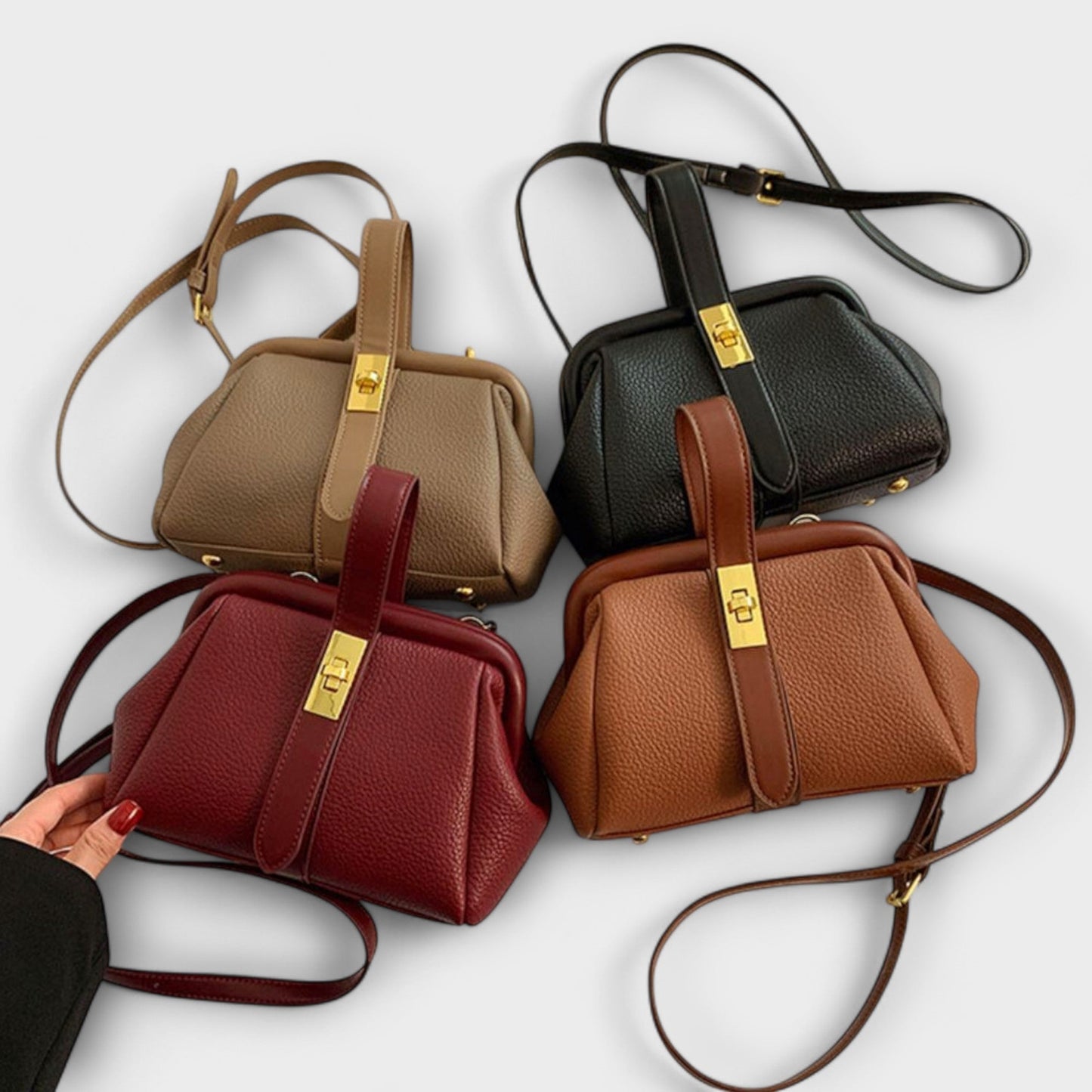 Elegante Damen Handtasche Mini Lederschmuck