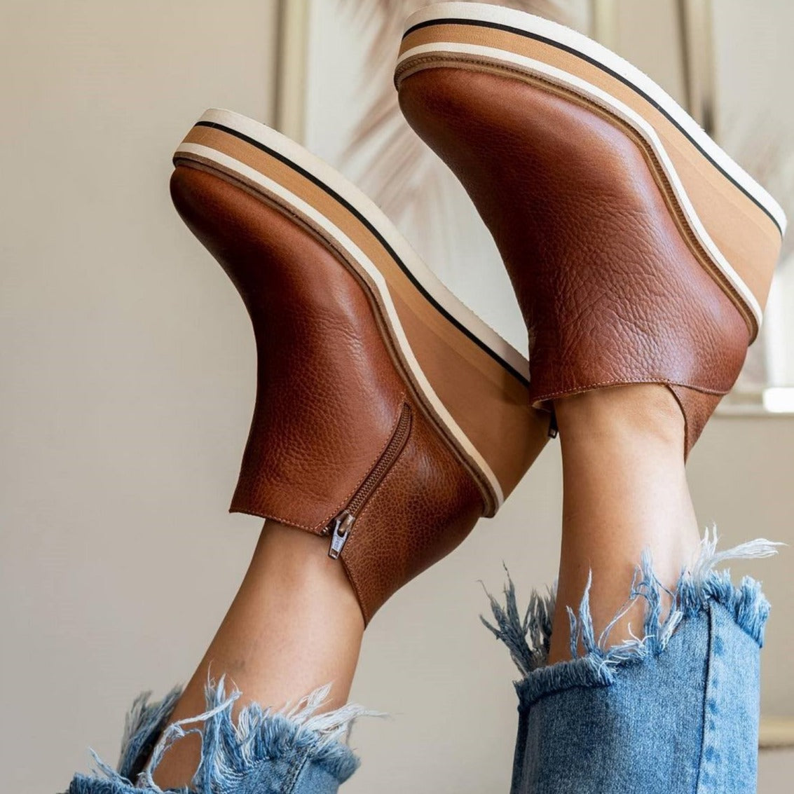 Orthopädische Stiefeletten Damen Moderne Bequem